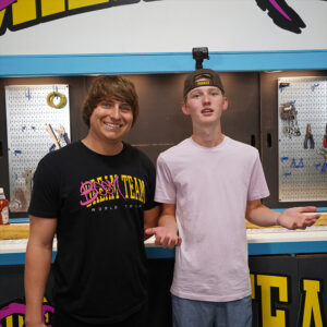 FHK & Matthew next to The World's Largest Fry